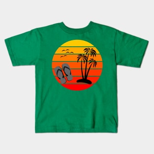 Summer Fun With Flip Flops Kids T-Shirt